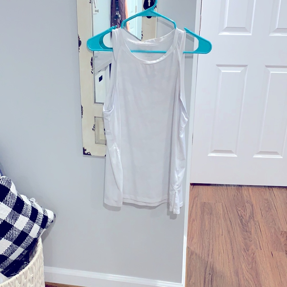 White work out camouflage tank top